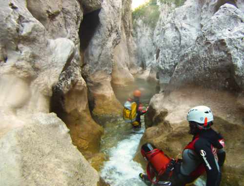 HUESCA. Descenso de Barrancos en la sierra de Guara.
